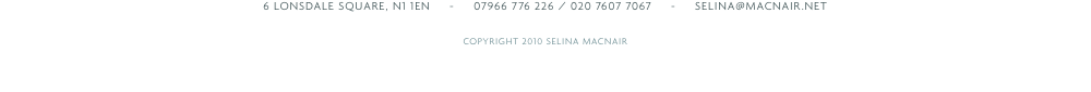 6 Lonsdale Square - N1 1EN - 07966 776 226 - 020 7607 7067